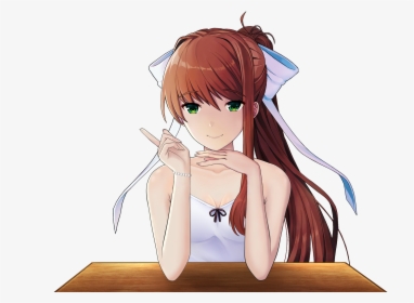 Oc Edited Mediachibi Monika Casual Outfit Sprites Png - Doki Doki  Literature Club Monika Cute, Transparent Png, free png download