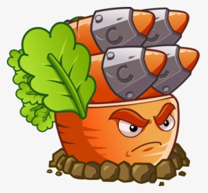 Banner Royalty Free Library Carrot Clipart Character - Character Plants Vs Zombies, HD Png Download, Transparent PNG