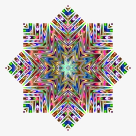 Chromatic Snowflake Clip Arts - Illustration, HD Png Download, Transparent PNG