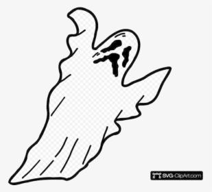 Ghost Scary Clip Art Icon And Clipart Transparent Png - Scary Ghost Clipart, Png Download, Transparent PNG