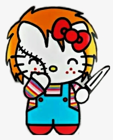 Hellokitty Chucky Halloween - Hello Kitty Halloween Clipart, HD Png Download, Transparent PNG