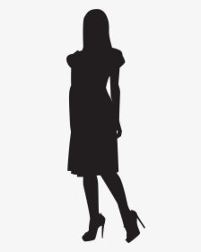 Black And White Shoulder Shoe Human Behavior - Woman Silhouette Png Clipart, Transparent Png, Transparent PNG