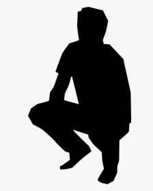 Transparent Person Sitting Silhouette Png - Human Figure Silhouette Png, Png Download, Transparent PNG