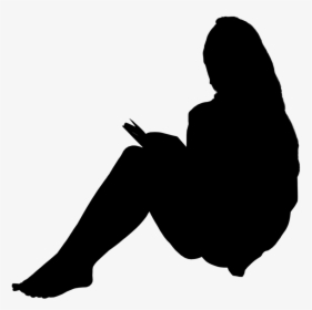 People Silhouette Sitting Png, Transparent Png, Transparent PNG