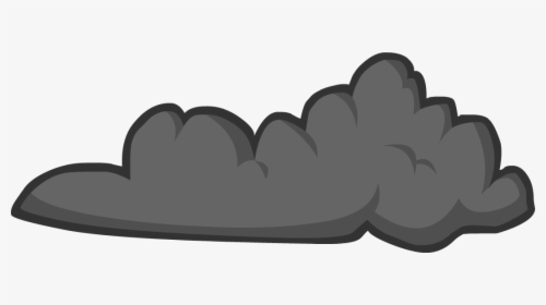Cloudy Clipart Gray Cloud - Cartoon Gray Cloud Png, Transparent Png ,  Transparent Png Image - PNGitem