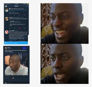 Black Guy Happy Sad Meme, HD Png Download, Transparent PNG
