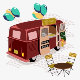 Stalls, Food Truck, Moving Sale, Cafe, Outdoors - Food Truck Birthday Party, HD Png Download, Transparent PNG