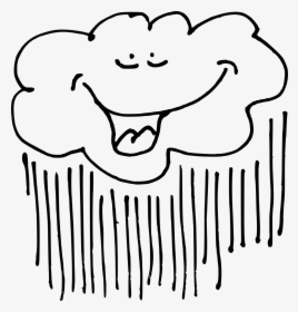 Black Cartoon Cloud Free Picture - Raining Clouds Clip Art, HD Png Download, Transparent PNG