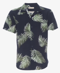 Truman Camp Shirt In Palm Leaf Print - Polo Shirt, HD Png Download, Transparent PNG
