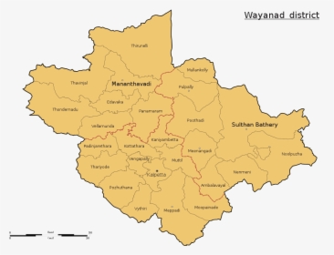 Wayanad District Map, HD Png Download, Transparent PNG