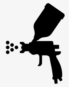 Sheet Metal Spray Painting - Spray Gun Png Icon, Transparent Png, Transparent PNG