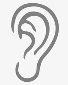 Ear Png Image With Transparent Background - Ears Clip Art Black And White, Png Download, Transparent PNG