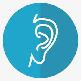 Ear Icon, Ear, Hearing, Ear Phenotype, Hear - Hearing Icon Clipart, HD Png Download, Transparent PNG