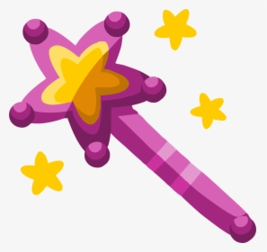 Magic Wand Png - Pink Star Magic Wand, Transparent Png, Transparent PNG
