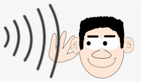 Hearing Clipart Large Ear - Ear Sound Waves Clipart, HD Png Download, Transparent PNG