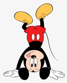 Coloring Pages Cartoon Mickey Mouse Doing Handstand, HD Png Download, Transparent PNG