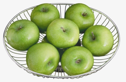 Green Apples In A Metal Bowl Png Clipart - Apples In A Bowl Clipart, Transparent Png, Transparent PNG