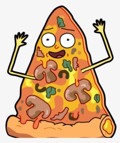 Transparent Pizza Mushroom Clipart - Rick Y Morty Pizza, HD Png Download, Transparent PNG