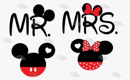 Minnie Mouse Heads - Mr And Mrs Mickey Mouse, HD Png Download, Transparent PNG