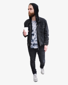 People Walking With Coffee, HD Png Download, Transparent PNG