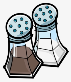 Vector Illustration Of Kitchen Condiment Dispenser - Salt And Pepper Shakers Clip, HD Png Download, Transparent PNG