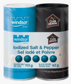 Windsor ® Iodized Salt & Club House Pepper - Iodized Salt And Pepper, HD Png Download, Transparent PNG