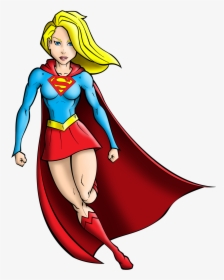 Supergirl Color By Jest84 Supergirl Color By Jest84 - Cartoon Supergirl Clipart, HD Png Download, Transparent PNG