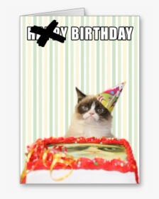 Grumpy Cat Birthday Card - Grumpy Cats Birthday, HD Png Download, Transparent PNG
