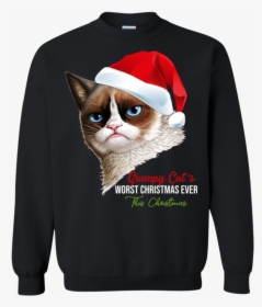 Grumpy Cat S Worst Christmas Ever This Christmas Sweatshirt - Scrub Tech T Shirt, HD Png Download, Transparent PNG
