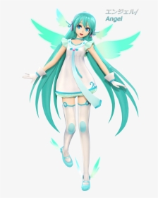 Transparent Anime Angel Png - Hatsune Miku Angel Outfit, Png Download, Transparent PNG