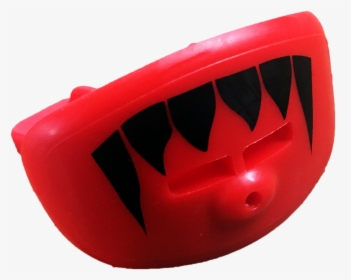 Red Lip Shield Mouth Guard With Black Fangs - Plastic, HD Png Download, Transparent PNG