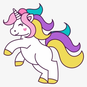 Unicorn Cute Coloring Page, HD Png Download, Transparent PNG