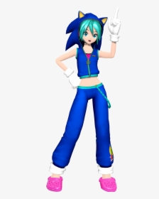 Hatsune Miku Shouldn’t Be Wearing Pink Crocs With Her - Project Diva Miku Sonic, HD Png Download, Transparent PNG