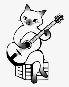 Guitar, Musical Instruments, Music, Jazz, Cat - Nice Drawings Musical Instruments, HD Png Download, Transparent PNG