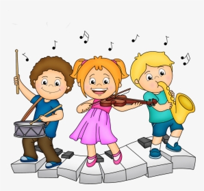 Music For Kids, Art For Kids, Crafts For Kids, Clip - Kids Playing Musical Instruments Clipart, HD Png Download, Transparent PNG