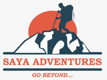 Saya Adventures Logo - Hiking Logo Free, HD Png Download, Transparent PNG