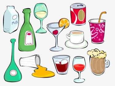 Drinkware,artwork,glass - Clipart Alcohol Drink, HD Png Download, Transparent PNG