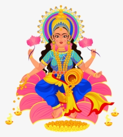 Ganesh And Lakshmi Drawing, HD Png Download, Transparent PNG