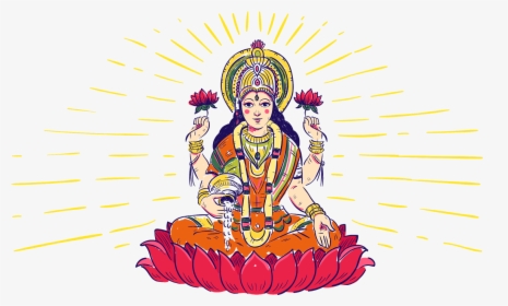 Indian God Lakshmidevi - Org Lakshmi, HD Png Download, Transparent PNG