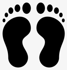 The Icon Is A Right Shoe Print - Footprints Clipart, HD Png Download, Transparent PNG