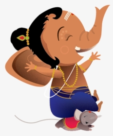 Ganesh Cartoon Png, Transparent Png, Transparent PNG