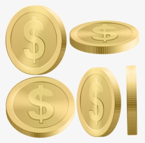 Gold Coins Clipart Png - Coin, Transparent Png, Transparent PNG
