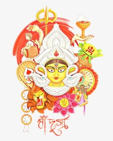 Durga Puja Vector Png, Transparent Png, Transparent PNG