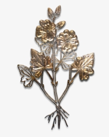 Flower Metal Aged Gold Free Picture - Brooch Textures Transparent Background, HD Png Download, Transparent PNG