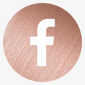 Transparent Brown Cross Png - Rose Gold Facebook Logo, Png Download, Transparent PNG