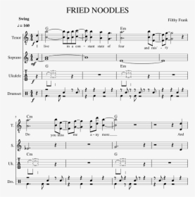 Fried Noodles Piano Sheet, HD Png Download, Transparent PNG