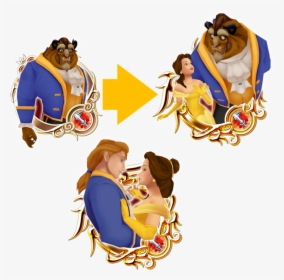 Kingdom Hearts Beast And Belle , Png Download - Belle Kingdom Hearts 2, Transparent Png, Transparent PNG