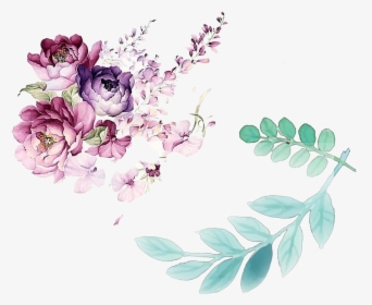 Floral Design Watercolor Painting Flower - Water Color Flower Design, HD Png Download, Transparent PNG
