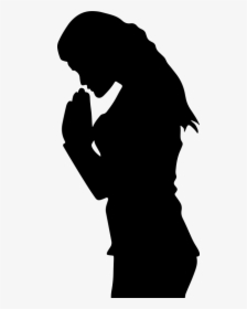 Prayer Woman Praying Hands Silhouette Clip Art - Woman Praying Clip Art, HD Png Download, Transparent PNG