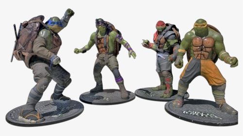 Four Teenage Mutant Ninja Turtles - Figurine, HD Png Download, Transparent PNG